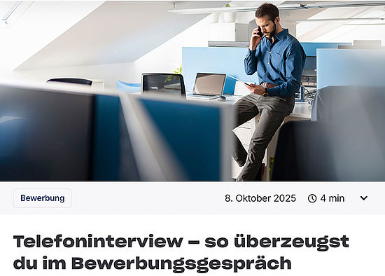 Tipps fürs telefonisches Vorstellungsgespräch