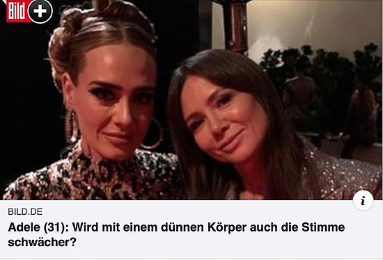 Stimmexpertin Jessica Wahl bei BILD zum Thema Stimme und Adeles Gewichtsverlust Stimmcoach Jessica Wahl