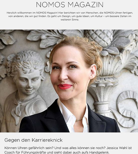 NOMOS und die Uhrenexpertin Jessica Wahl NOMOS und die Uhrenexpertin Jessica Wahl