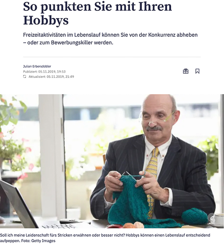 So punkten Sie im Job mit Ihren Hobbys